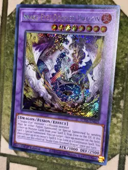 YuGiOh SNAKE-EYES DOOMED DRAGON Secret Rare SUDA-EN035 - Image 1