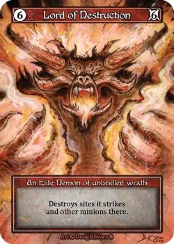 Sorcery: Contested Realm Lord of Destruction Elite Foil NM (GT) - Image 1