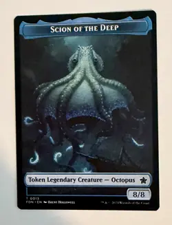1x Koma's Coil / Scion of the Deep Token Dual-Sided - NM FDN MTG Magic - Image 2