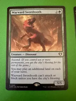 Wayward Swordtooth (331/1173) Regular - MTG CMM - M/NM Unplayed FAST2SHIP!! - Image 1