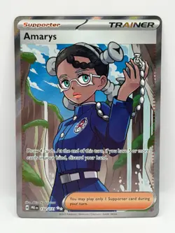 Amarys 132/131 Prismatic Evolutions NM Ultra Rare Holo Pokemon TCG - Image 1