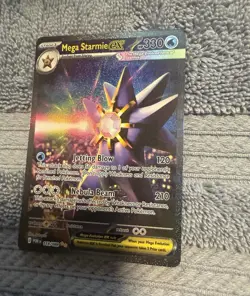 Pokemon TCG Mega Starmie EX 118/088 Holo Rare Water Stage 1 ENG 330 HP - Image 1