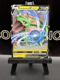 Rayquaza V 100/159 Pokemon TCG Crown Zenith Full Art Ultra Rare Holo 2023 NM - Image 2
