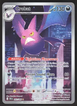 Crobat 093/086 Holo Illustration Rare Chaos Rising Pokemon Near Mint - Image 1