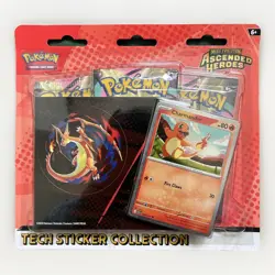 Pokemon TCG Ascended Heroes Tech Sticker Collection- Charmander & Gastly- 2 PACK - Image 2