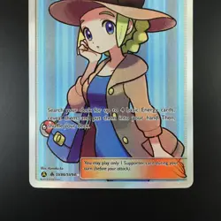 Lady SV86/SV94 Pokemon Hidden Fates Trainer Supporter Holo Full Art Card - Image 3