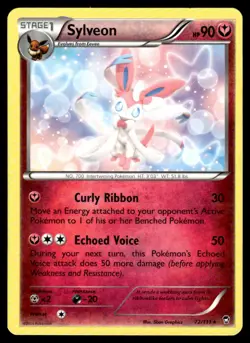 Sylveon 72/111 Rare Furious Fists Pokemon Lightly Played - Image 1