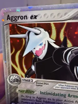 Pokemon TCG Aggron ex 89/100 Crystal Guardians Ultra Rare Holo LP - Image 2