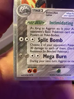Pokemon TCG Aggron ex 89/100 Crystal Guardians Ultra Rare Holo LP - Image 5