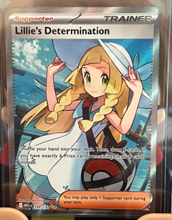 LILLIE'S DETERMINATION 169/132 ULTRA RARE MEGA EVOLUTION POKEMON NM - Image 1