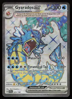 Gyarados ex 225/198 Full Art Ultra Rare Scarlet & Violet Pokemon English NM - Image 1