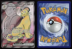 Team Rocket's Persian ex 219/182 Ultra Rare Destined Rivals Pokemon English NM - Image 3