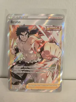Bruno (Full Art) 158/163 Pokemon SWSH05: Battle Styles Holo Ultra Rare NM - Image 1