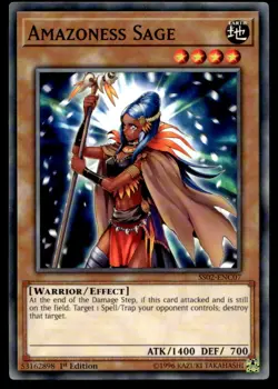 Amazoness Sage Speed Duel Decks: Duelists of Tomorrow SS02-ENC07 MP YuGiOh TCG | - Image 1