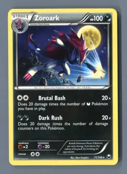 Zoroark 71/108 Rare Dark Explorers Pokemon Near Mint - Image 1