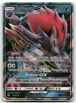 Zoroark GX 53/73 Holo Shining Legends GX Rare Near Mint - Image 1