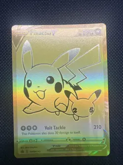 Pokemon TCG - Pikachu V SWSH145 Celebrations - Black Star Promo - NM - Image 1