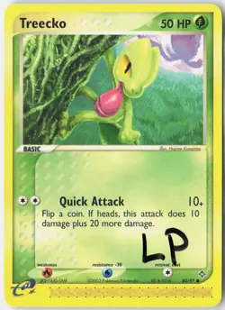Treecko 80/97 Common Dragon Pokemon Lightly Played - Image 1