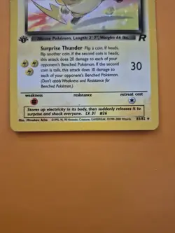 Pokemon TCG Dark Raichu 83/82 Team Rocket Secret Rare Holo 1st Ed 70 HP - Image 4