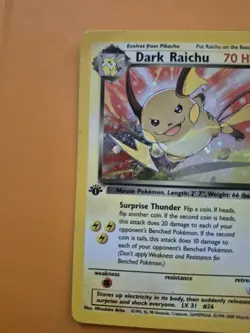 Pokemon TCG Dark Raichu 83/82 Team Rocket Secret Rare Holo 1st Ed 70 HP - Image 5