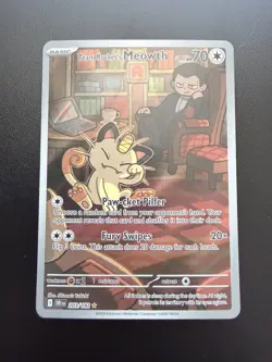 Team Rocket's Meowth SV10 203/182 IR (NM) - Image 1