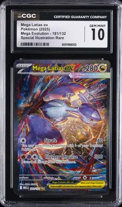 2025 POKEMON MEGA EVOLUTIONS SIR #181 MEGA LATIAS EX CGC 10 GEM MINT - Image 1