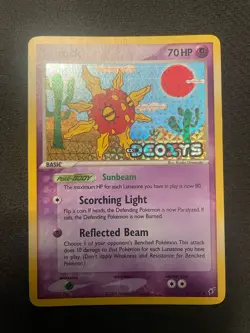 Pokemon TCG Solrock 47/107 EX Deoxys Holo Uncommon ENG 70HP Basic Psychic - Image 1