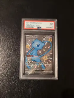 Pokemon TCG Mew EX 216/091 Paldean Fates Full Art Shiny Ultra Rare Psa 9 Mint - Image 1