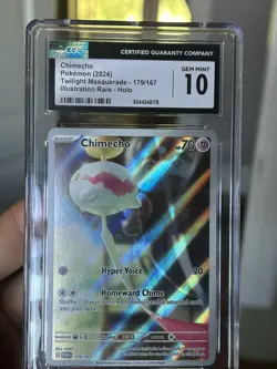 CGC Gem Mint 10 Chimecho 179/167 Pokemon Twilight Masquerade TWM EN - Image 1