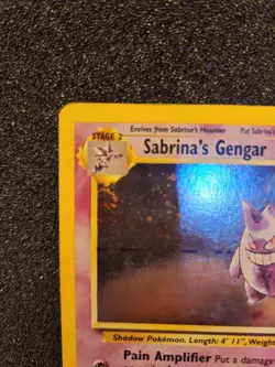 Pokemon TCG Sabrina's Gengar Gym Heroes 14/132 Unlimited Holo Rare HEAVY PLAY - Image 2