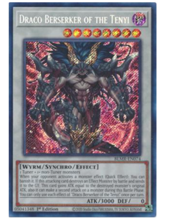 Draco Berserker of the Tenyi BLMR-EN074 Secret Rare YuGiOh - Image 1