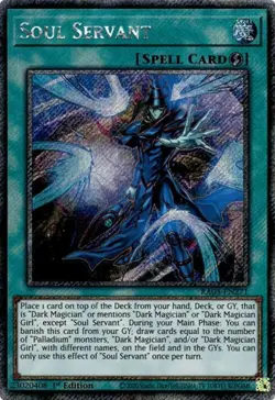 Yugioh! Soul Servant - RA03-EN271 - Platinum Secret Rare - 1st Edition Near Mint - Image 1