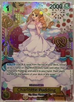 2024 One Piece OP08 Two Legends #112 Charlotte Pudding Special Alt Art PSA 10 SP - Image 5