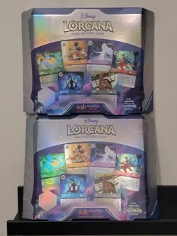 Disney Lorcana Rise Of The Floodborn Disney 100 Gift Set Lot of 2 Sealed - Image 1