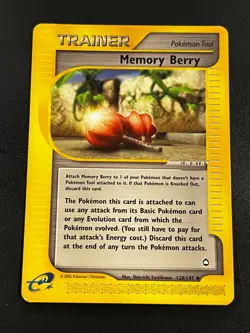Memory Berry 128/147 - Aquapolis Vintage Pokemon TCG Card LP e-Reader - Image 1