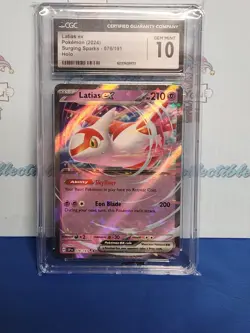 Pokemon 2024 Surging Sparks Cgc 10 Mint Latias Ex Holo 076/191 Card - Image 1