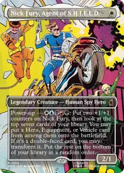 ~ Nick Fury, Agent of S.H.I.E.L.D. (Borderless) ~ NM ~ ~ MTG ~ - Image 1