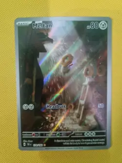 Pokemon Meltan TCG Holo Illustration Rare Card 179/162 Sv05: Temporal Forces - Image 1