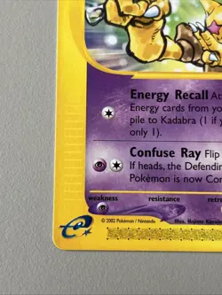 Kadabra 84/165 Expedition Uncommon Pokemon Card - NM - Image 4