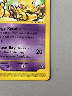 Kadabra 84/165 Expedition Uncommon Pokemon Card - NM - Image 5
