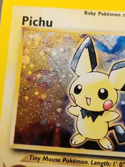 Pichu Holo Neo Genesis Card 12/111 Pokemon Tcg Trade Cute Collect Baby Pokemon - Image 3