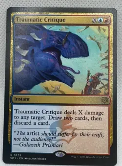 Traumatic Critique 239 Secrets of Strixhaven R NM MTG Card - Image 1