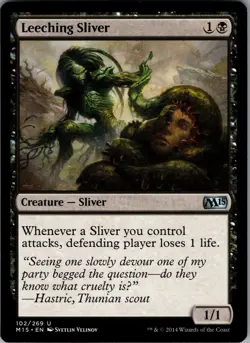 Leeching Sliver 102 - Magic 2015 (M15) NM - Magic: The Gathering TCG - Image 1