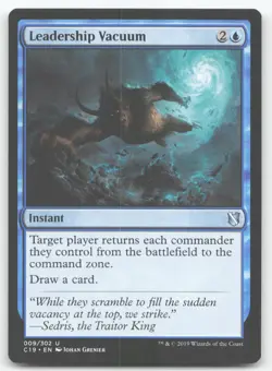 LEADERSHIP VACUUM 9 UC COMMANDER 2019 MTG NEAR MINT - Image 1
