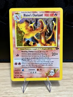 Pokemon blaine's Charizard 2/32 Gym Challenge Holo Rare - Image 1