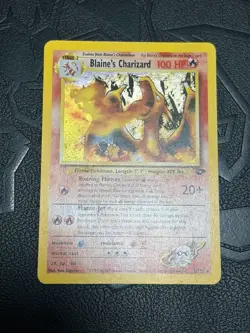 Pokemon blaine's Charizard 2/32 Gym Challenge Holo Rare - Image 5