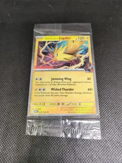 Pokemon TCG Team Rocket’s Zapdos - Destined Rivals GameStop Promo, Sealed - Image 2