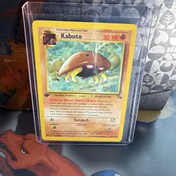 Kabuto 50/62 Common 1st Edition Fossil Pokemon Card - Image 1