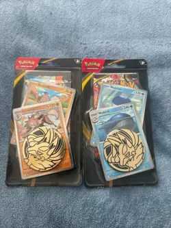 ART SET Pokemon Mega Evolution Checklane Premium Blister Lycanrock And Wailord - Image 1