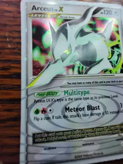 PL - Arceus X DP56 Promo Pokemon Card MP Diamond and Pearl Vintage Nintendo Era - Image 2